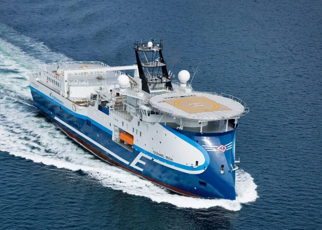 ‘Oceanic Vega’ undergoing sea trails