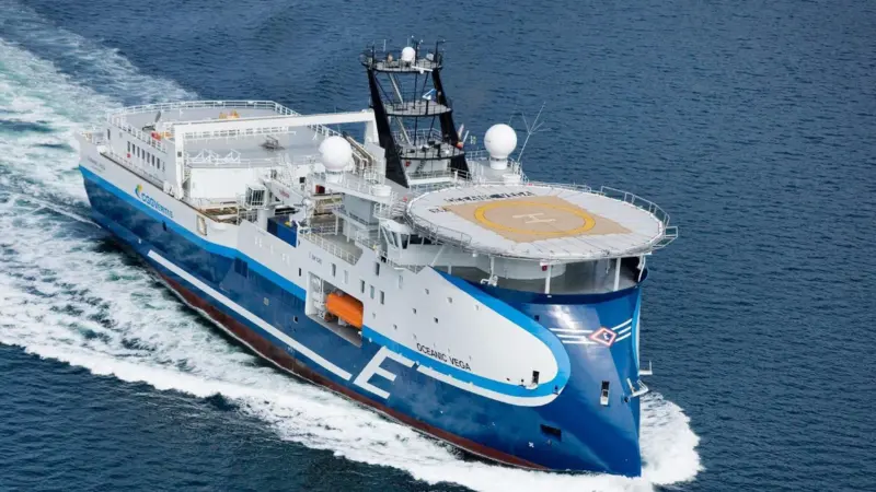 ‘Oceanic Vega’ undergoing sea trails