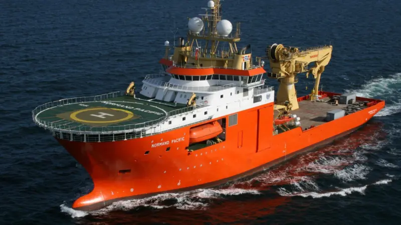 ‘Normand Pacific’ running her sea trials