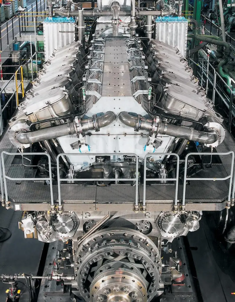 One of the two engine rooms of the MAN 48/60CR-powered ro-pax ferry for Tunisia