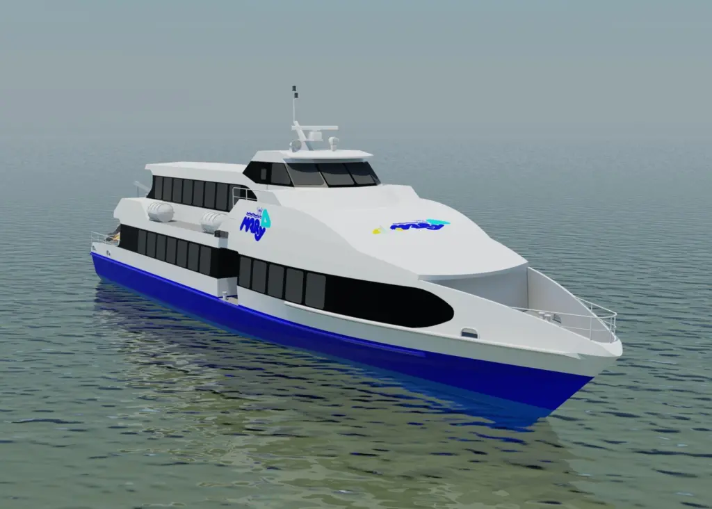 Computer generated image of the new Noumea ferry