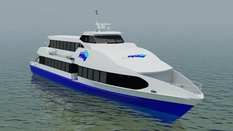 Computer generated image of the new Noumea ferry