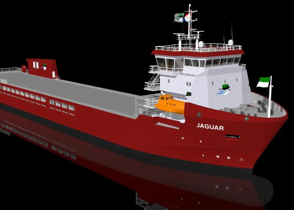 The new ‘Jaguar’ OSV will be fitted with the Alewijnse electric  propulsion drive