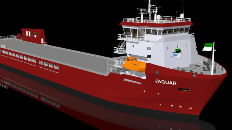 The new ‘Jaguar’ OSV will be fitted with the Alewijnse electric  propulsion drive
