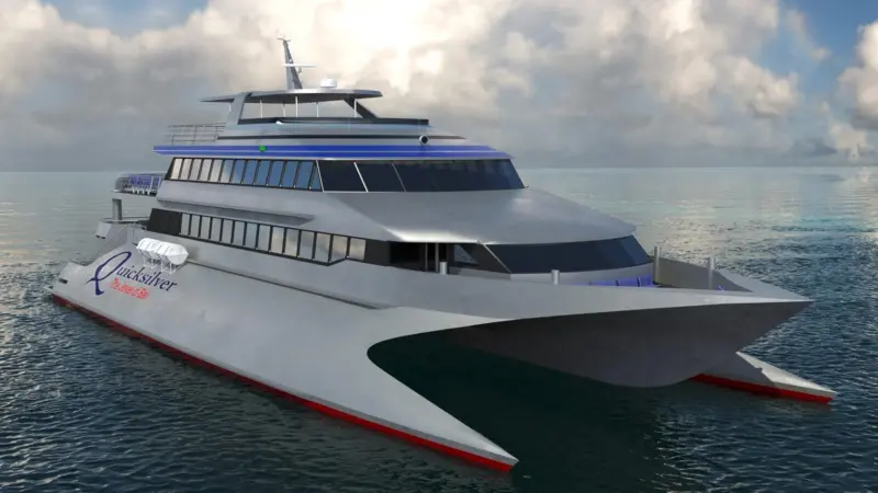 Incat Crowther's 42m wave piercing ferry design for Bali