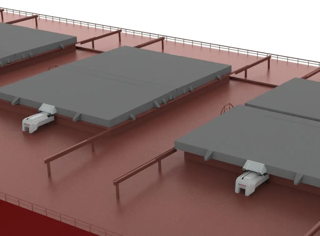 MacRack reduces maintenance work for the shipowner, and the shipyard’s installation work is also simpler because fewer components need to be installed on the coaming