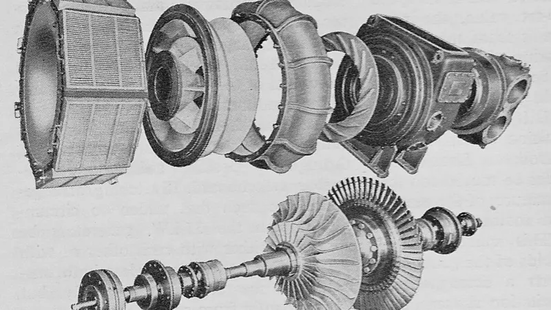 Image: Main components of the B&W turbocharger
