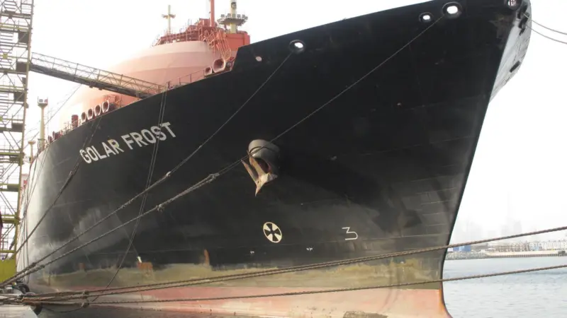 Golar Frost prior to conversion into an FSRU