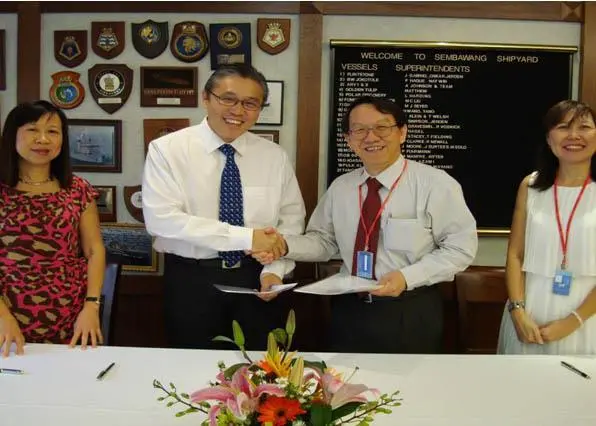 Sembawang Shipyard and Ecospec sign the cooperation agreement
