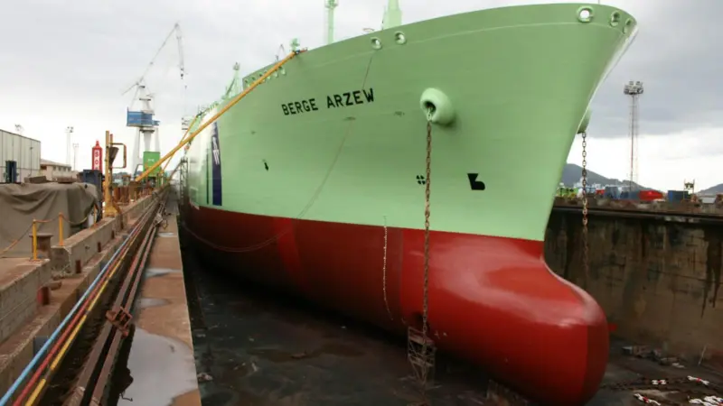 LNG carrier ‘Berge Arzew’ provided a floating test-bed for AMC’s Green Ocean Coatings
