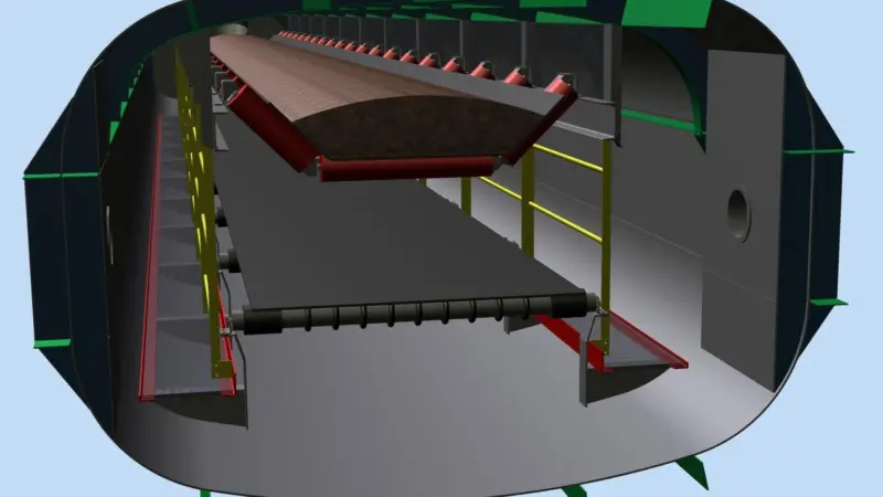 MacGregor’s improved self-unloading system for bulk cargoes