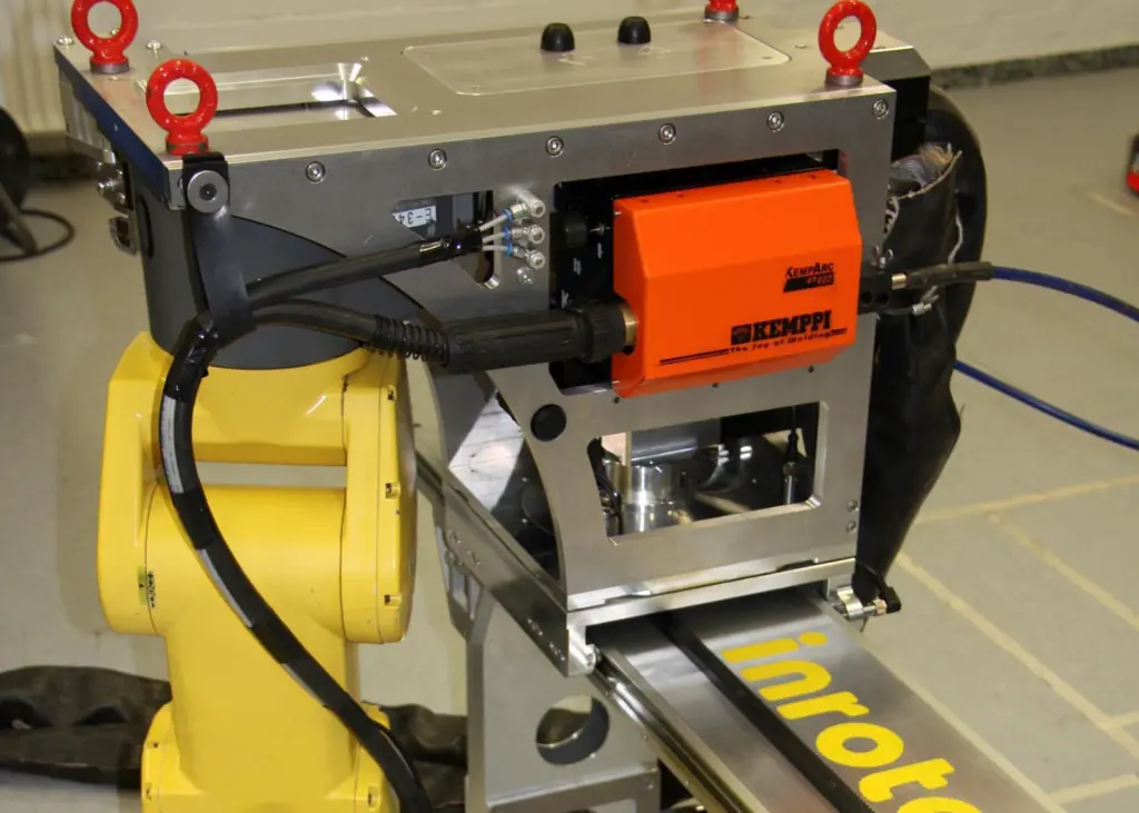 Kemppi and Inrotech have developed a robotic welding system for shipyards manufacturing blocks for ships