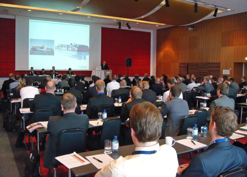 A full conference room heard a variety of presentations on more efficient ships in challenging times