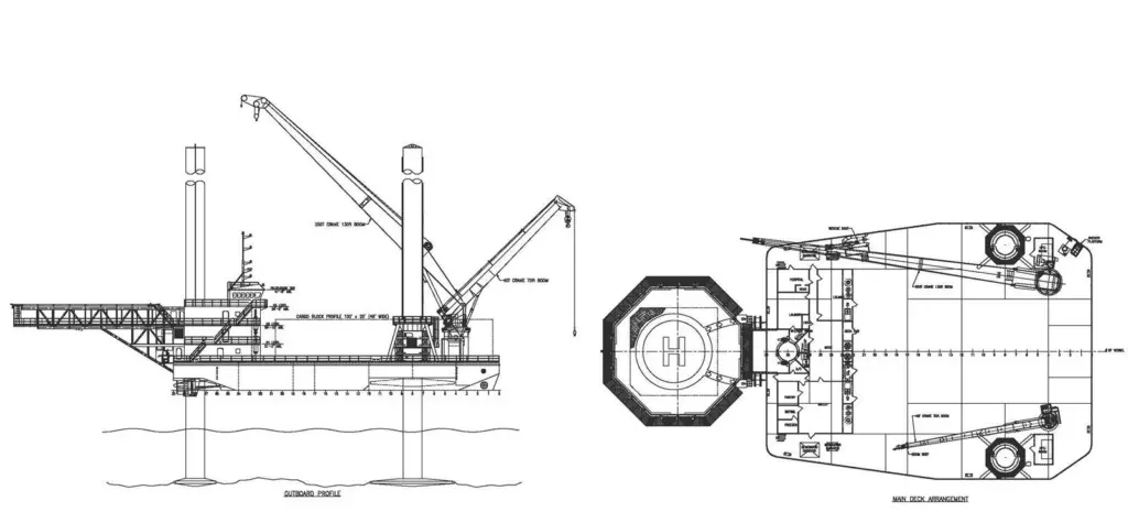 The Cummins-powered Suda 300-L3 liftboat design