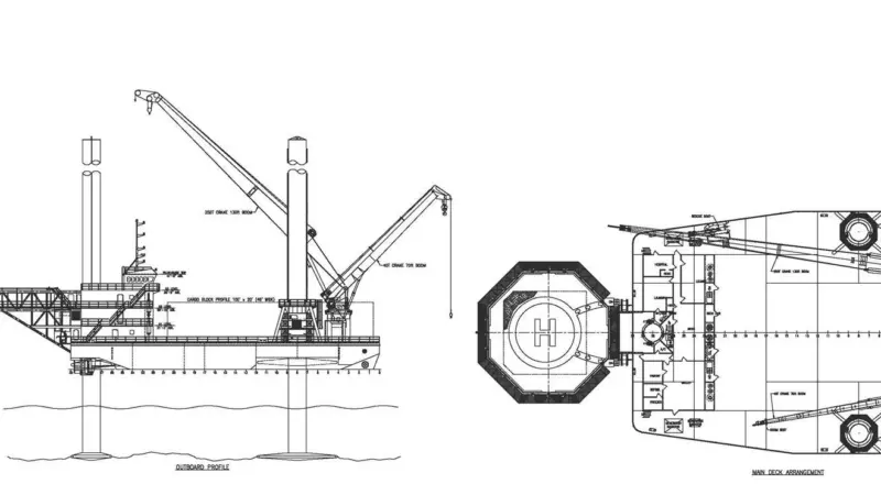 The Cummins-powered Suda 300-L3 liftboat design