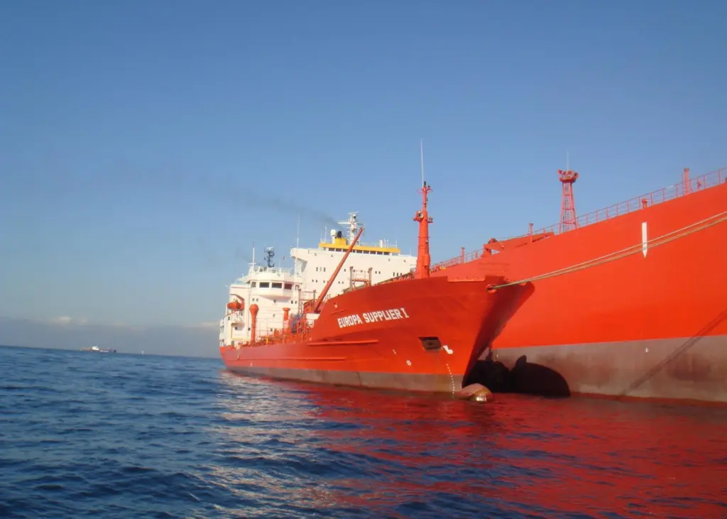 Bunkering vessel 'Europa Supplier I' alongside