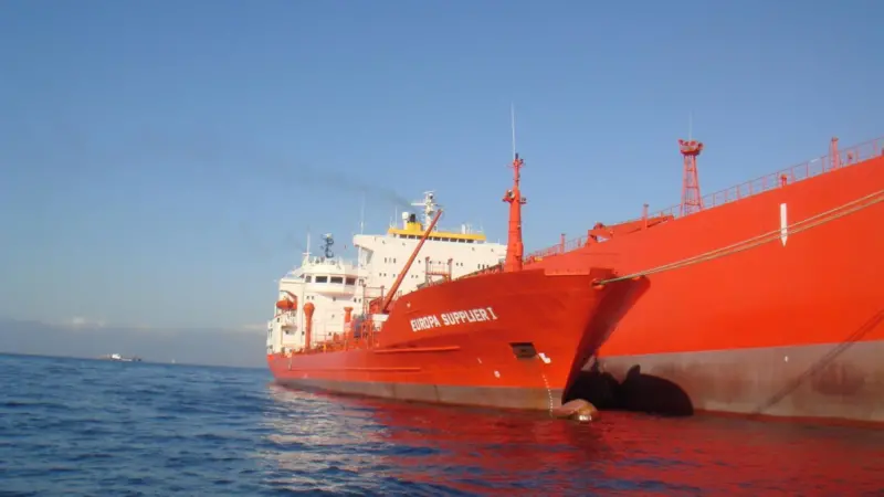 Bunkering vessel 'Europa Supplier I' alongside