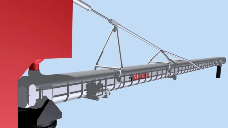 The new MacGregor closed boom developed by Cargotec