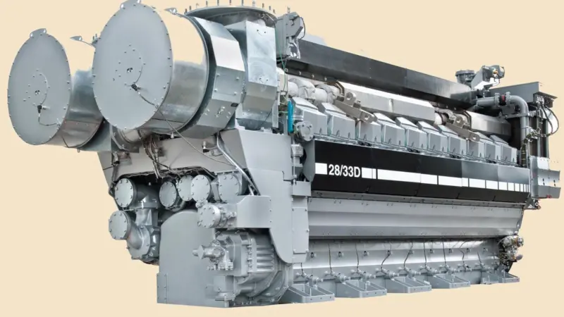 The MAN 28/33D engine (in 20-cylinder format)