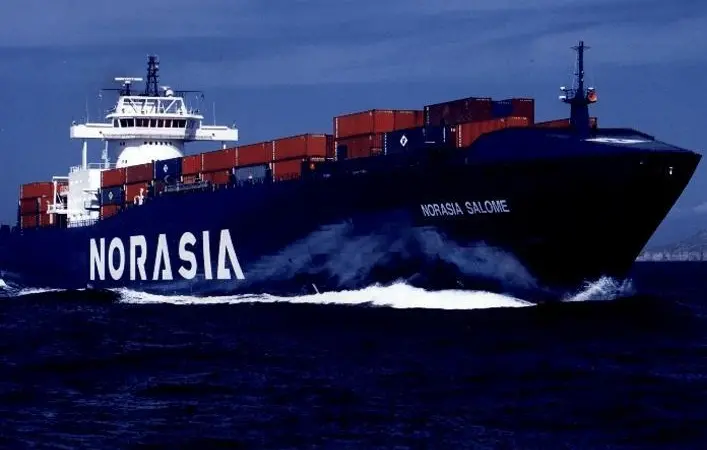 Although best known for lightweight high speed vessels, BMT Nigel Gee’s portfolio includes cargo ships like this fast container feeder
