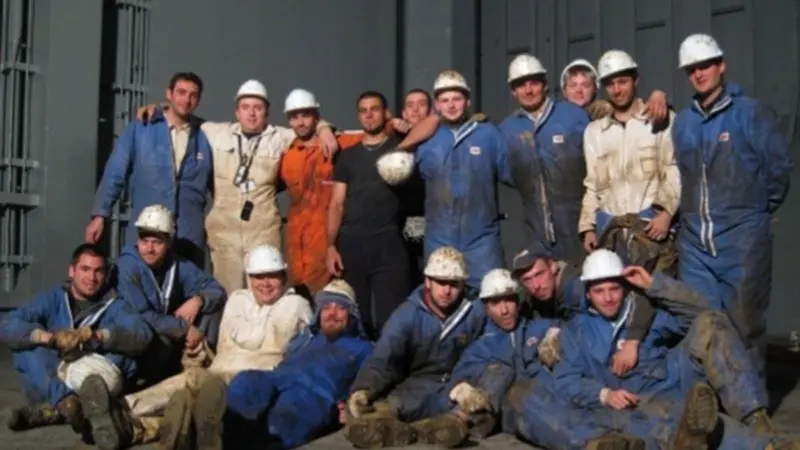 The as2con team responsible for the ballast piping renewal in Croatia