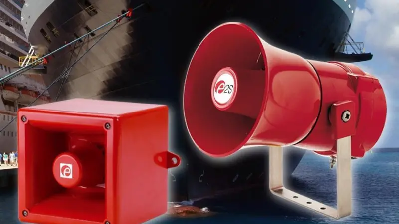 Alarm sounders from E2S have been MED approved