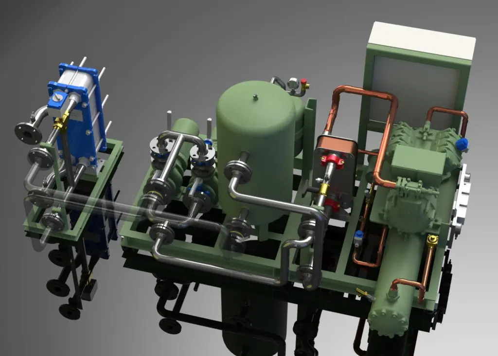 The H&H MDF chiller, designed to raise the viscosity of distillate fuels