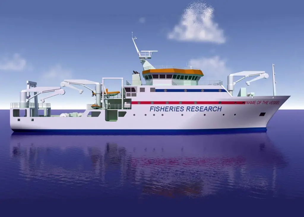 The Namibian fishery research ship now in build at STX Rauma