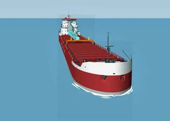 Rendering of the Trillium ship