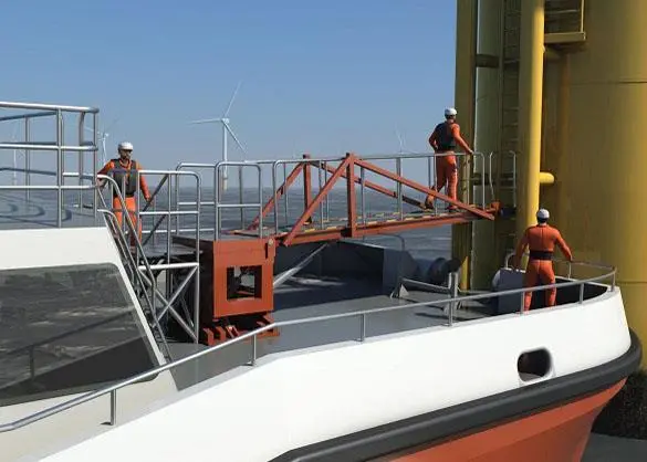 Rendering of the turbine access system