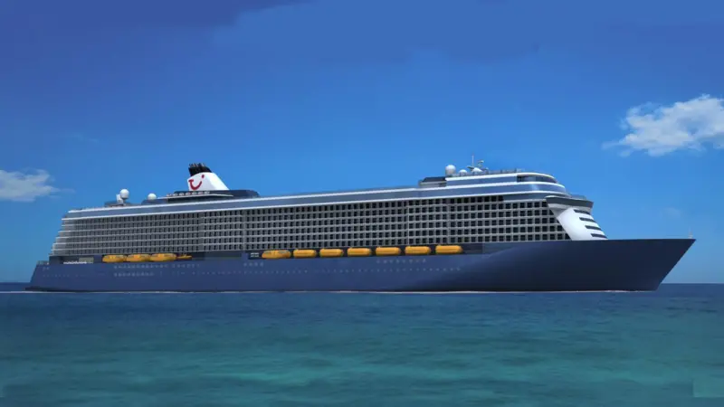 The energy-efficient cruise ship contracted by TUI from STX Finland