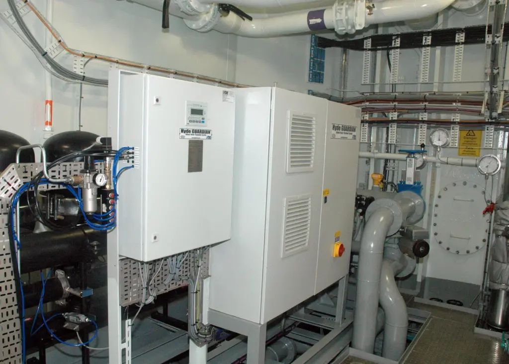 A Hyde Guardian system photographed on a PSV newbuilding