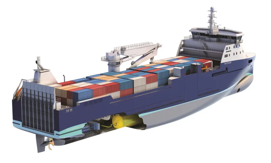 Gas-fuelled design of versatile short-sea trader developed by Rolls-Royce for Nor Lines