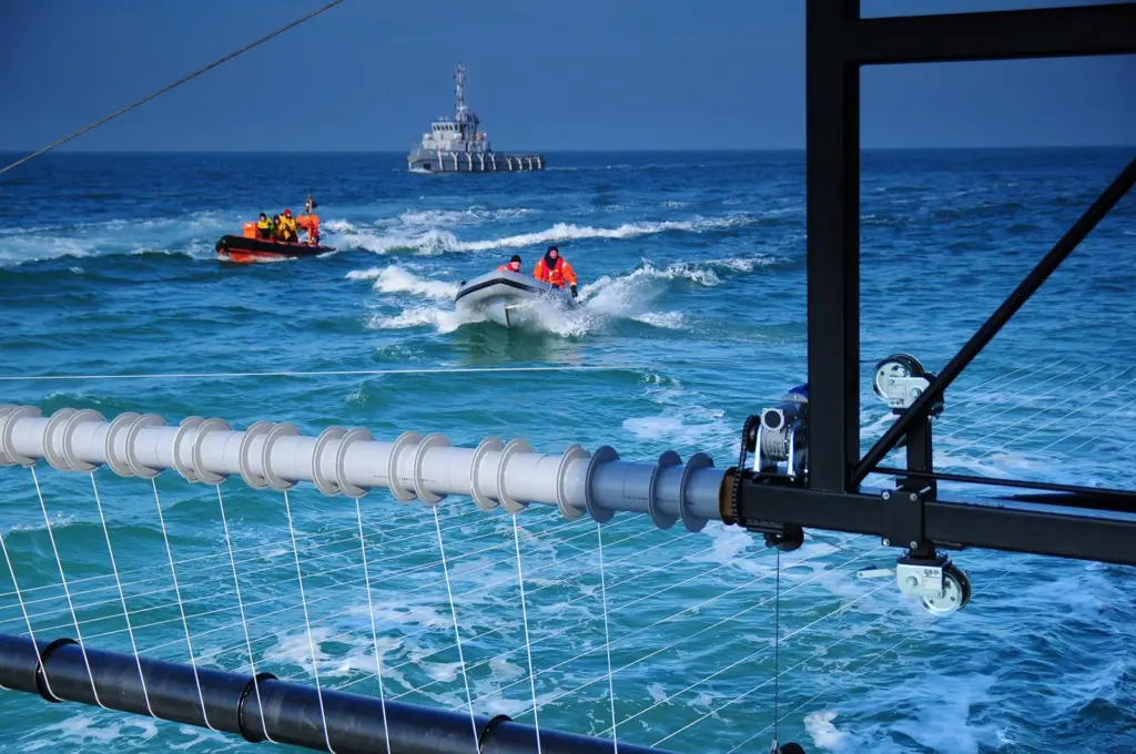 The P-Trap system being tested by the Royal Dutch Coast Guard in conjunction with the Royal Netherlands Rescue Institute and the Royal Dutch Navy