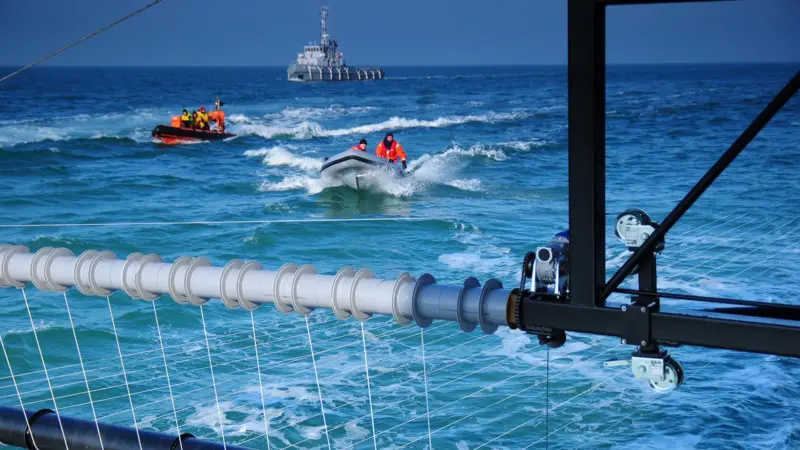 The P-Trap system being tested by the Royal Dutch Coast Guard in conjunction with the Royal Netherlands Rescue Institute and the Royal Dutch Navy
