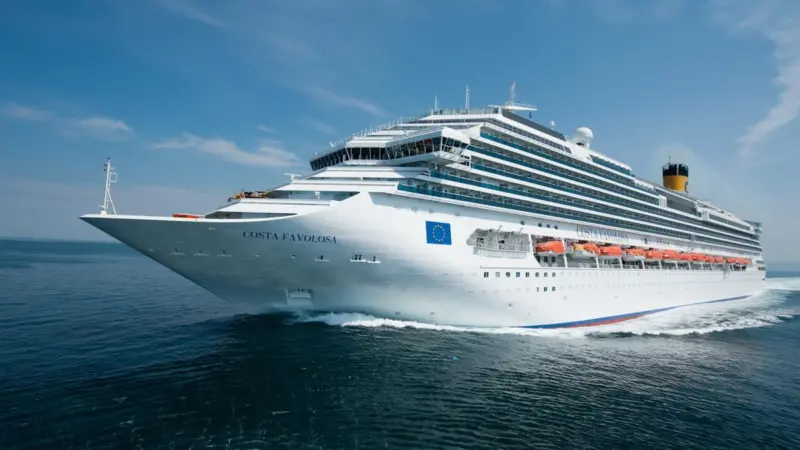 ‘Costa Favolosa’ running her sea trials (Courtesy of Fincantieri)