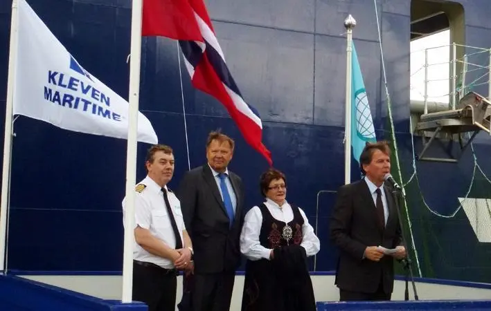 Naming of PSV ‘Rem Fortress’ at Kleven Maritime