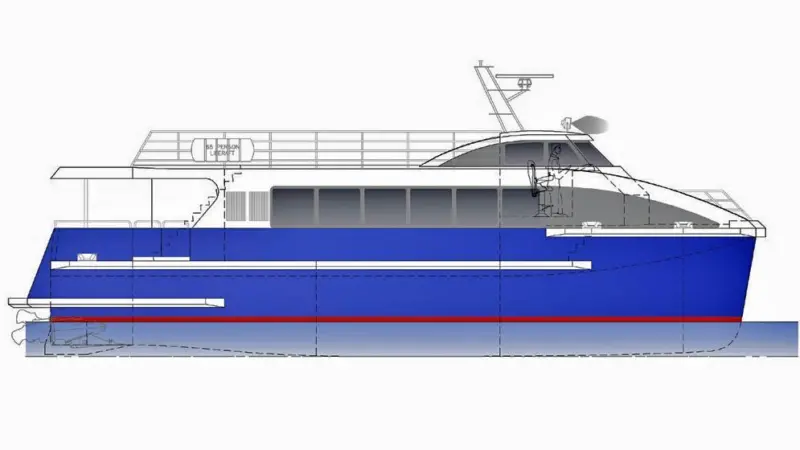 Incat Crowther’s ferry design for the Cocos Keeling Islands