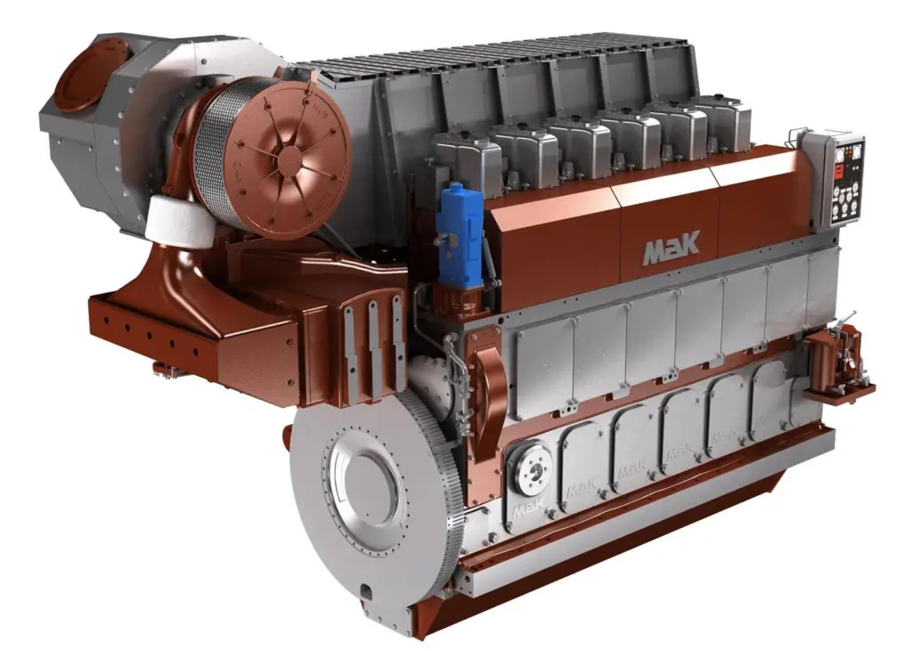 The MaK M 25 C engine