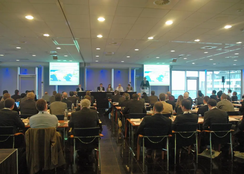A full conference room for the second Motorship Gas Fualled Ships conference