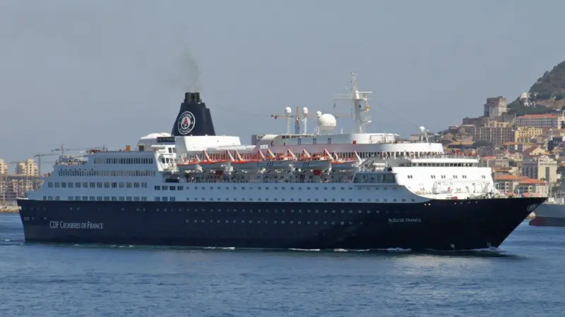 The newly acquired Saga cruiseship ‘Bleu de France’ is currently undergoing a refit at the Fincantieri Palermo yard