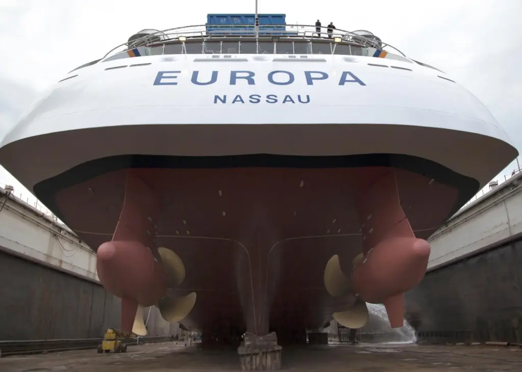 ‘Europa’ work included Azipod overhaul