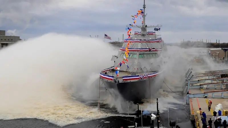 Lockheed Martin’s proposal for the Littoral Combat Ship is powered by Rolls-Royce gas turbines and Kamewa waterjets, with Pielstick-designed diesels completing the CODAG plant (Picture: Lockheed Martin, prime contractor)