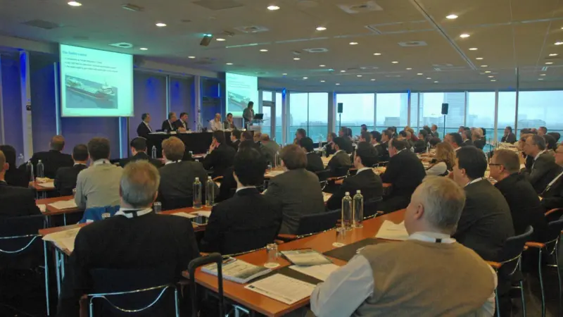 A packed conference room at the top of the Inntel Rotterdam Centre Hotel heard the arguments for and against LNG as a fuel for ships