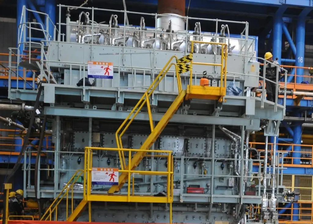 The Wartsila RT-flex48T is started up at QMD in China