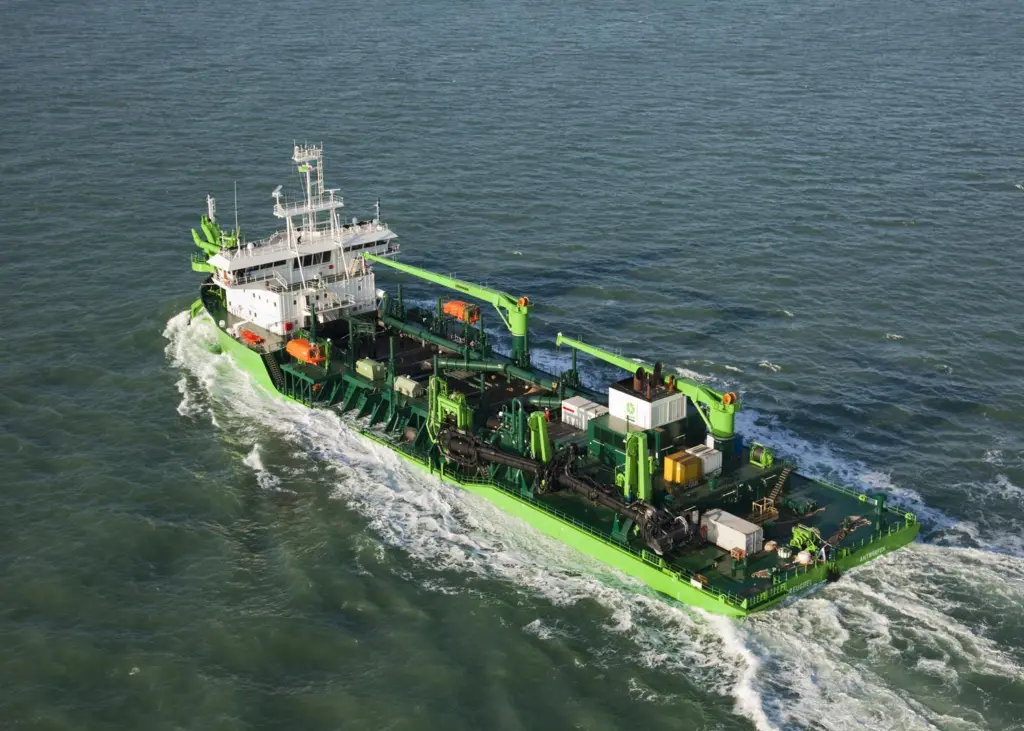 The ‘Brueghel’ running her sea trials