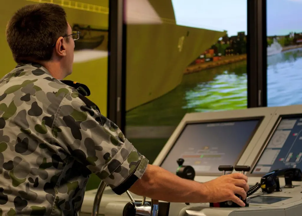The new naval simulator installation will be similar to one Kongsberg delivered to HMAS Watson, Royal Australian Navy, opened in March 2011 (image: ABIS Alan Lancaster Commonwealth of Australia)