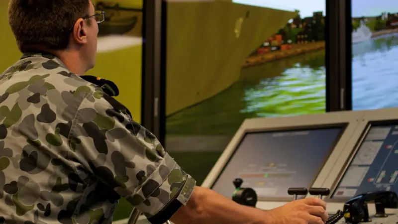 The new naval simulator installation will be similar to one Kongsberg delivered to HMAS Watson, Royal Australian Navy, opened in March 2011 (image: ABIS Alan Lancaster Commonwealth of Australia)
