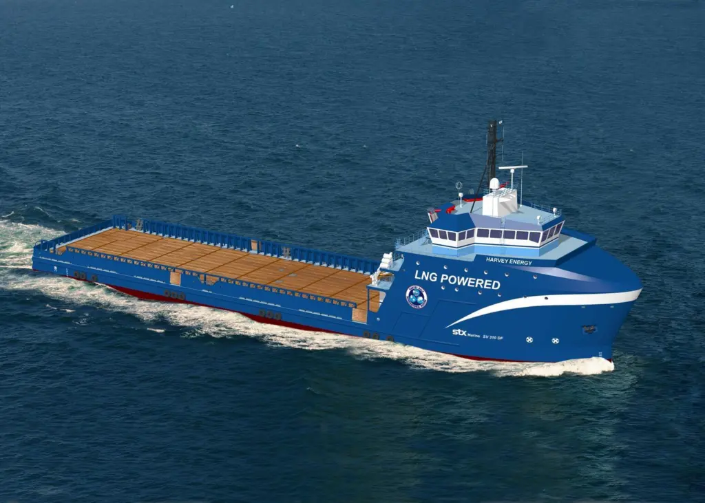 Rendering of the Harvey Gulf LNG-fuelled OSV