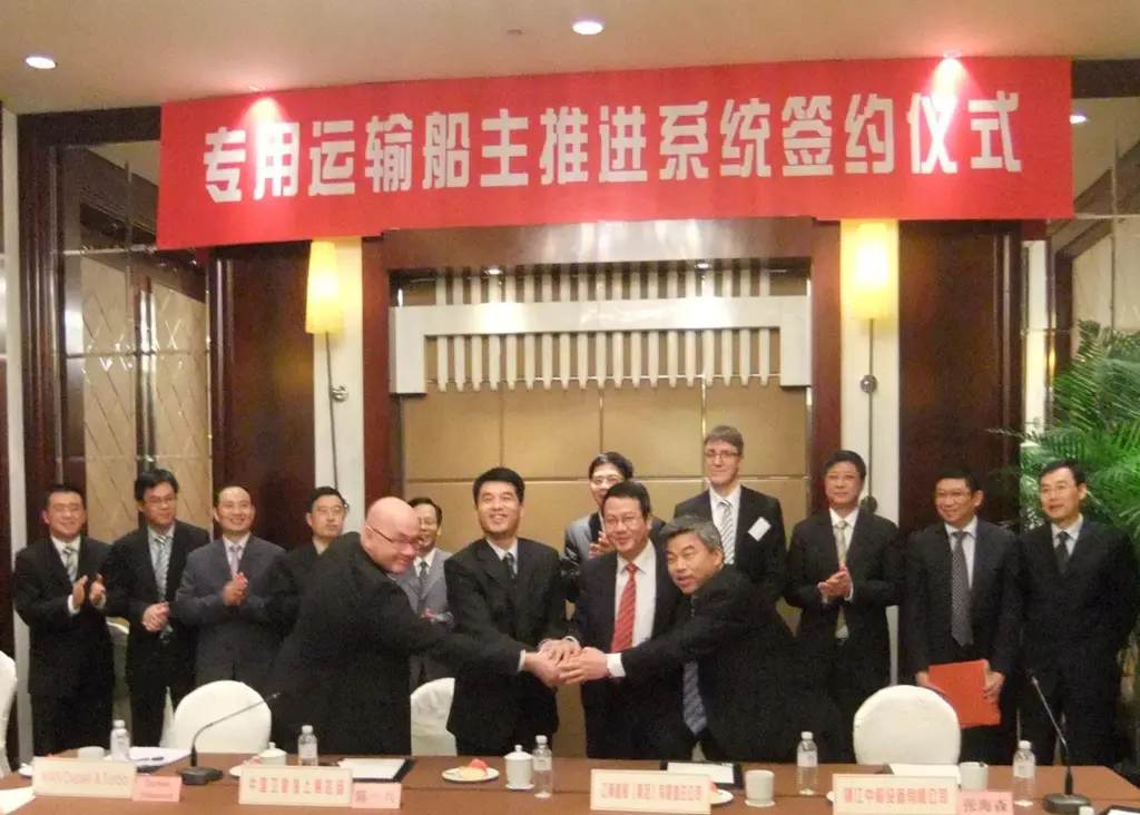 The signing ceremony for the main propulsion systems